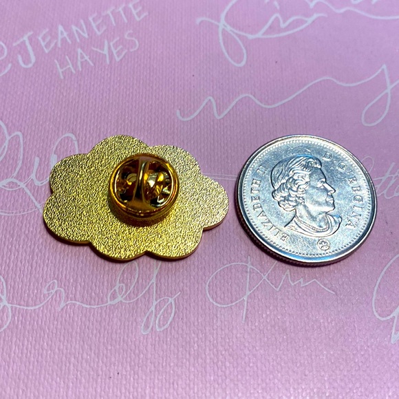 End mental health stigma pink enamel pin - Picture 3 of 3